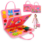 Montessori Sensory Toys for 1-2-3 Year Old Toddler - Kids Busy Board for 12-36 Month Baby Boys Girls Gift for 1-3 Baby Activity Games Learning Educational Toys for 1-4 Year Olds Gifts for 1-4 Toddlers